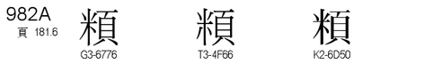 U+982A